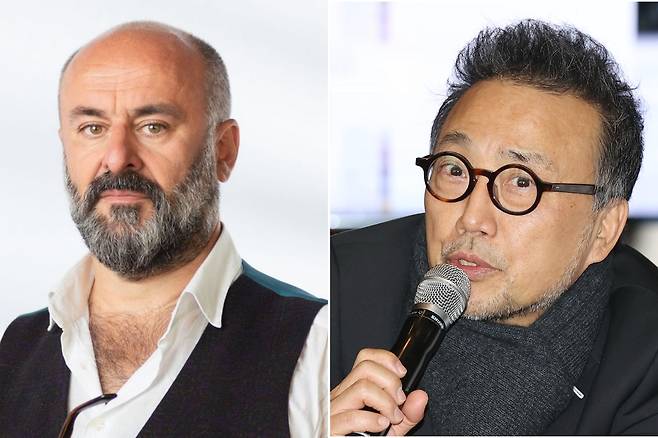 Davide Livermore (left) and Park Hyun-joon (Eugenio Pini, Yonhap)