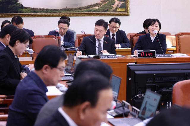 ▲26일 서울 여의도 국회에서 열린 농림축산식품해양수산위원회 전체회의에서 송미령 농림축산식품부 장관이 발언하고 있다. ⓒ연합뉴스