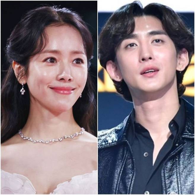 배우 한지민(왼쪽) 최정훈. 연합뉴스