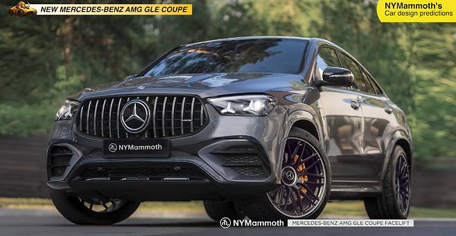 메르세데스-벤츠 'GLE 쿠페 페이스리프트' 예상도 (출처 : 뉴욕맘모스)