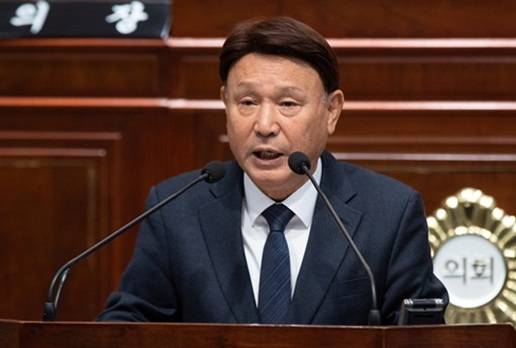 ▲강임준 시장 시정연설ⓒ군산시