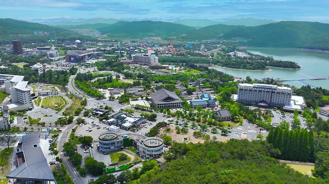 경주보문관광단지 전경.