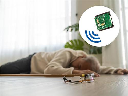 카메라 없이 돌봄이 필요한 노령층의 상태를 파악할 수 있는 마이크로 디바이스. 사진=아사히 카세이