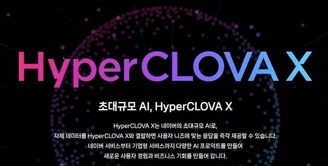네이버의 '하이퍼클로바X'