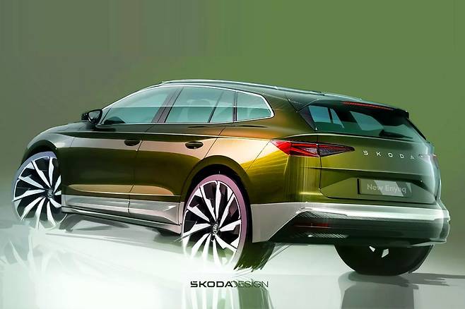 스코다 2025 엔야크 스케치