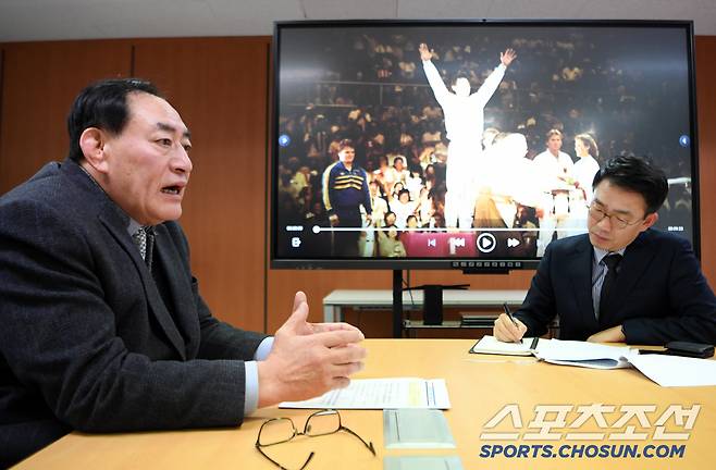 하형주 국민체육진흥공단 이사장이 7일 스포츠조선과 인터뷰를 하고 있다. 박재만 기자 pjm@sportschosun.com/2025.01.07/