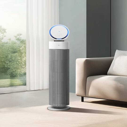 LG전자가 올해 초 처음 선보인 'LG 퓨리케어 오브제컬렉션 에어로부스터'. LG전자 홈페이지