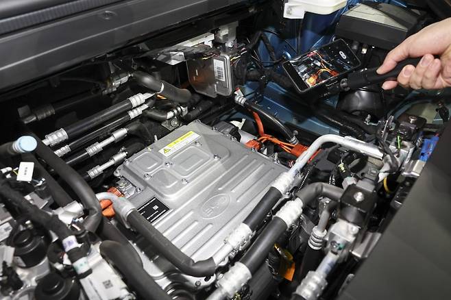 BYD 아토3(ATTO3) 엔진룸.