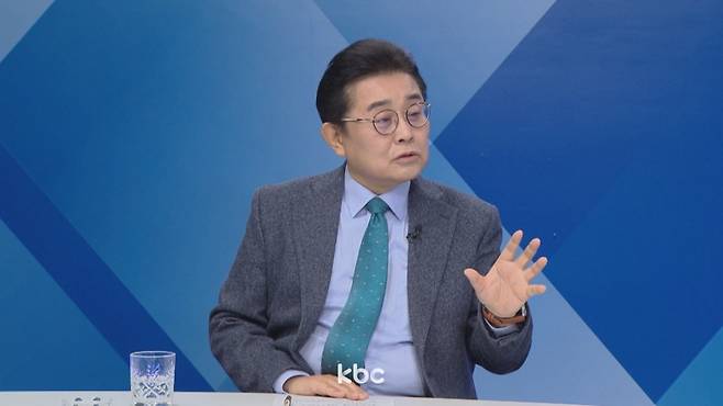 ▲ 22일 KBC '여의도초대석'에 출연한 전병헌 새미래민주당 대표