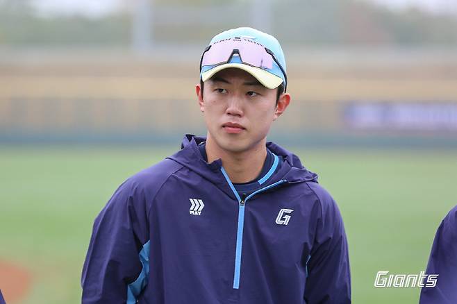 대만 스프링캠프에서 훈련중인 전민재. 사진제공=롯데 자이언츠