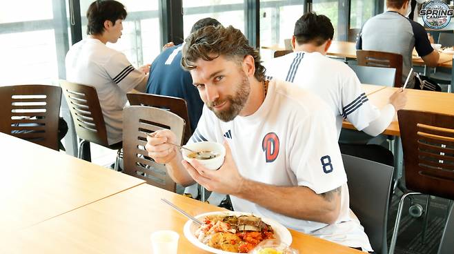 제이크 케이브. /사진=두산 베어스 제공