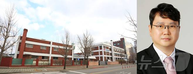 한미반도체 전경과 곽동신 회장(한미반도체 제공)