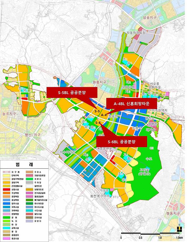 고양창릉지구 A4·S5·S6블록 위치도/사진=LH 제공