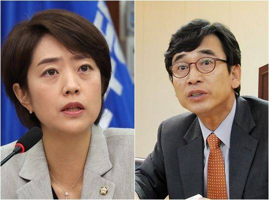 고민정 더불어민주당 의원(좌), 유시민 작가(우). 사진=연합뉴스