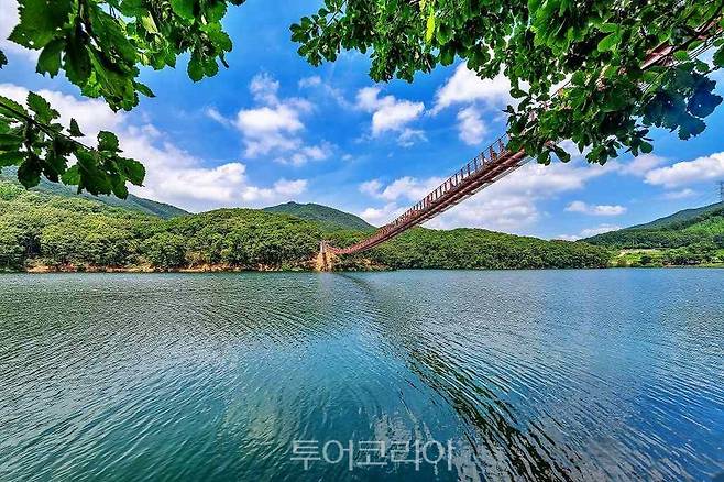 마장호수 출렁다리/사진-파주시