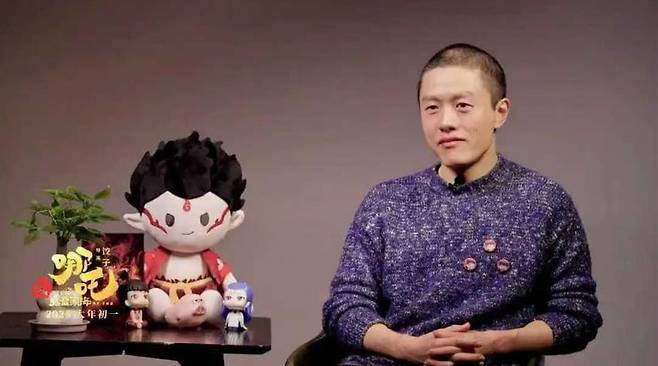 중국 판타지 애니메이션 영화 ‘너자2(哪吒之魔童闹海, 나타: 악동의 바다 소동)’를 제작한 자오쯔 감독./바이두 캡처