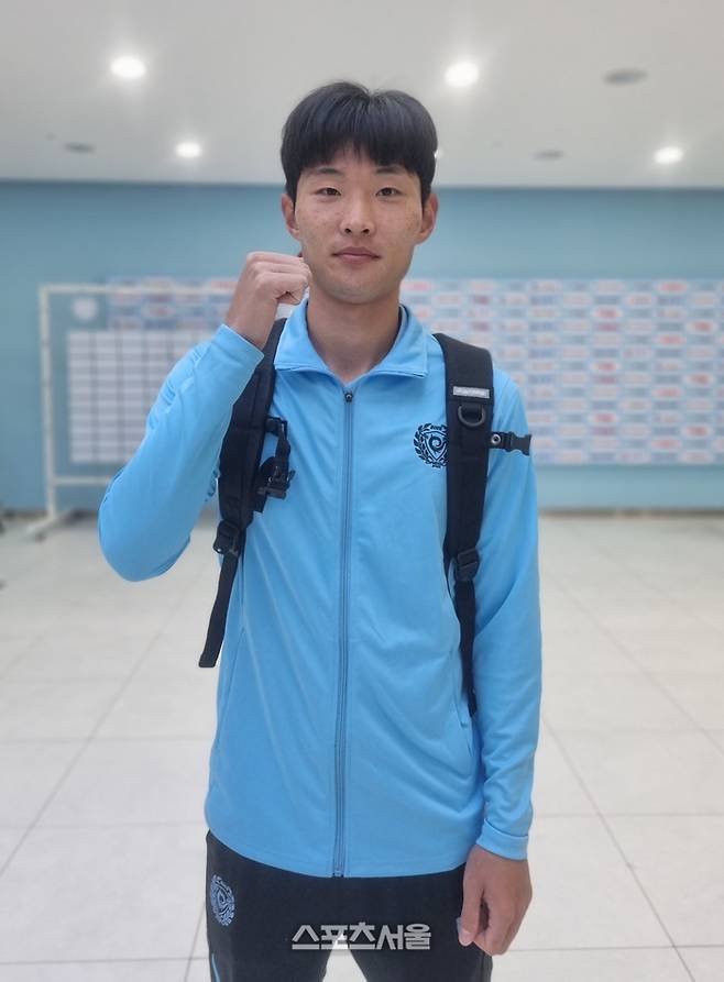 대구 한종무가 16일 강원전이 끝난 뒤 인터뷰 후 포즈를 취하고 있다. 사진 | 대구=박준범기자