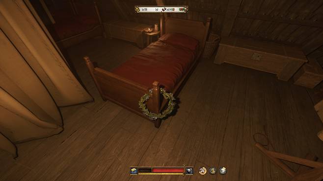 ▲ 깨알 팁: 본인 소유 침대가 맞는지 확인하려면 이 화환(?) 장식을 잘 찾아볼 것