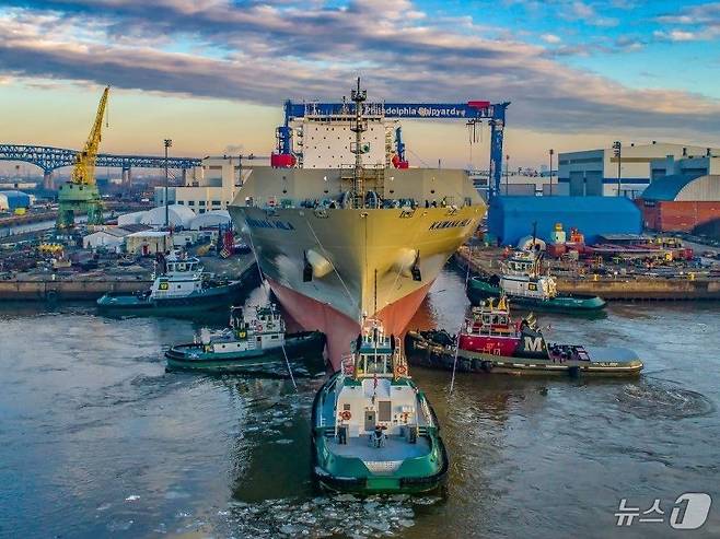 사진은 미국 필리 조선소 전경. (한화오션 제공) 2024.8.27/뉴스1