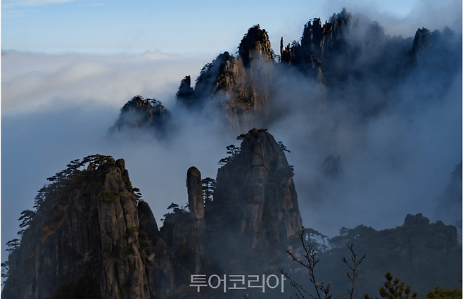 중국 황산 /사진-노랑풍선