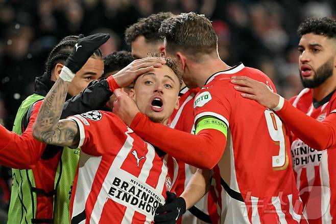 PSV 에인트호번은 유벤투스를 꺾고 16강에 올랐다. ⓒ AFP=뉴스1