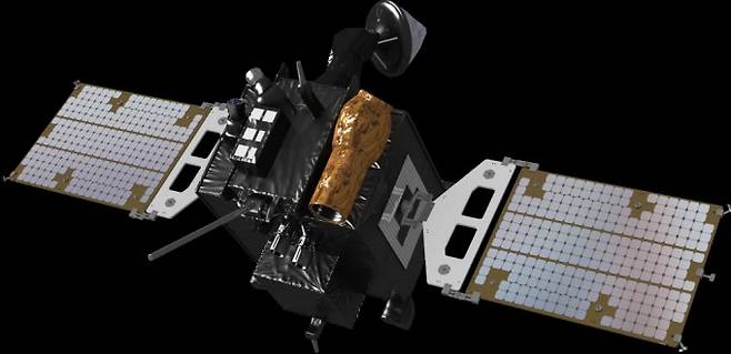 국내 최초의 달 궤도 탐사선 다누리 이미지. 한국항공우주연구원