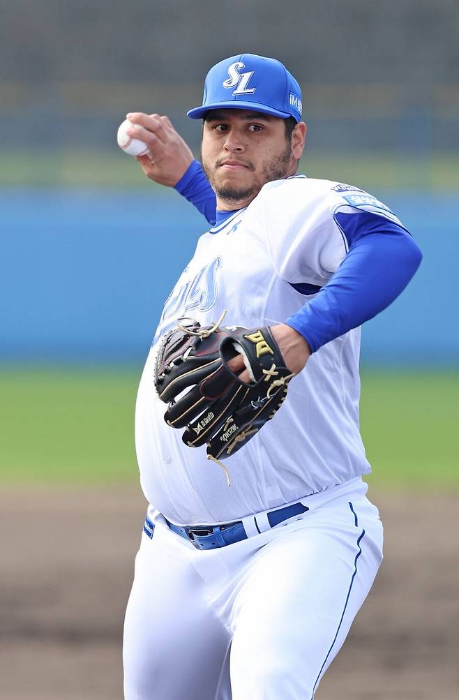 ▲ 아리엘 후라도. KBO 세 번째 시즌은 삼성 라이온즈에서 보낸다 ⓒ 삼성 라이온즈.