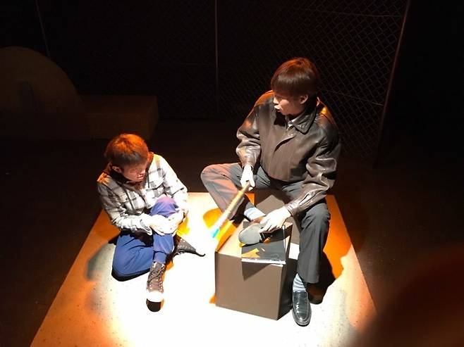 삼례 나라슈퍼 사건을 바탕으로 만든 연극 ‘귀신보다 무서운’의 공연 모습. 전주 창작극회 제공