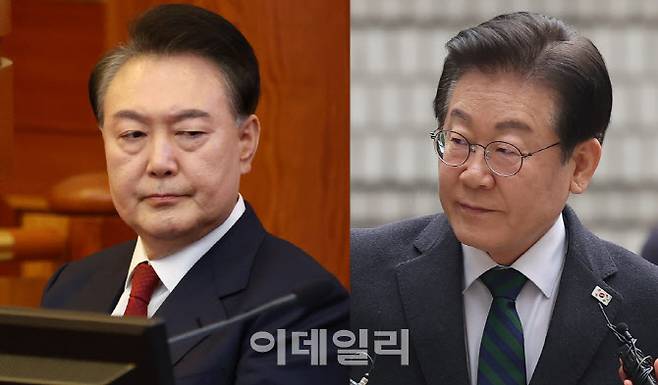 윤석열 대통령(왼쪽)과 이재명 더불어민주당 대표. (사진=이데일리)
