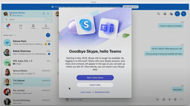 마이크로소프트, 22년만에 스카이프 종료(이미지=마이크로소프트)