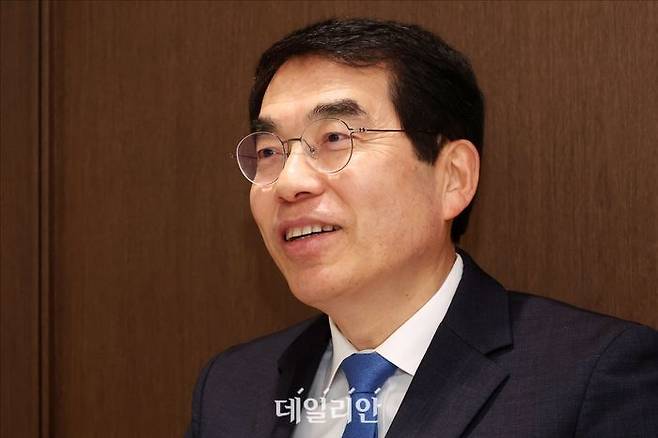 더불어민주당 비명계 원외 모임 '초일회' 간사인 양기대 민주당 전 의원이 지난 28일 오후 서울 여의도의 한 카페에서 데일리안과 인터뷰를 하고 있다. ⓒ데일리안 홍금표 기자