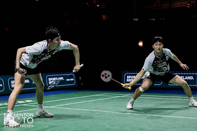 한국 배드민턴 복식 간판 서승재(왼쪽)-김원호. 대한배드민턴협회