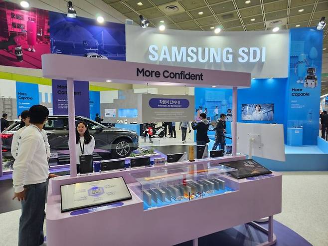 인터배터리 2025의 삼성SDI 부스. ⓒ데일리안 정진주 기자
