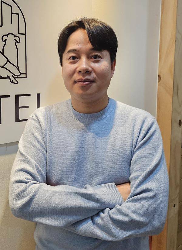 임지훈 페텔 대표가 반려동물 숙박 플랫폼 창업 계기에 대해 말하고 있다. 김진룡 기자