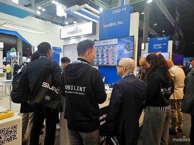 모빌린트가 3일(현지시간)부터 6일까지 스페인에서 열린 MWC2025에서 참관객들에게 미팅 및 샘플을 요청받았다고 밝혔다 /사진=모빌린트