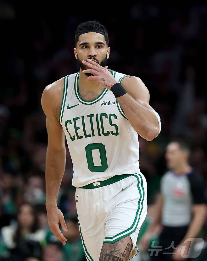 보스턴 셀틱스의 포워드 제이슨 테이텀. ⓒ AFP=뉴스1