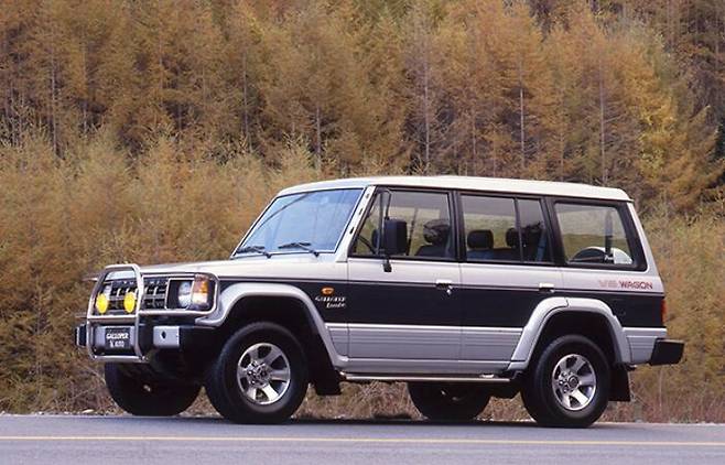 현대차가 1991년 10월 처음 출시한 스포츠유틸리티차(SUV) 갤로퍼. /현대차 제공