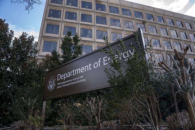 미국 워싱턴디시에 위치한 에너지부는 지난 1월 초 한국을 원자력·인공지능 등 첨단기술 분야의 협력이 제한되는 ‘민감국가’로 지정했다. 워싱턴/UPI 연합뉴스