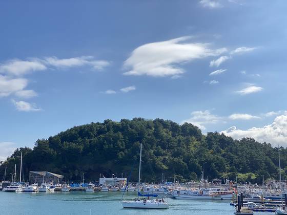 웰컴투 삼달리 촬영지인 제주시 도두봉. 최충일 기자