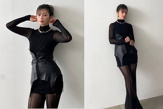 안혜경이 감각적인 스타일링을 담은 여러 장의 사진을 공개했다. 사진=안혜경 SNS