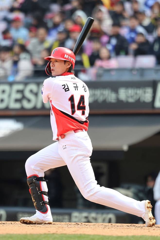 ▲ 4안타 맹타를 기록한 김규성 ⓒKIA타이거즈