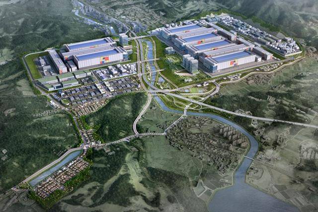 내년 하반기 착공이 예정된 경기 용인시 첨단시스템반도체 국가산업단지 조감도. LH 제공