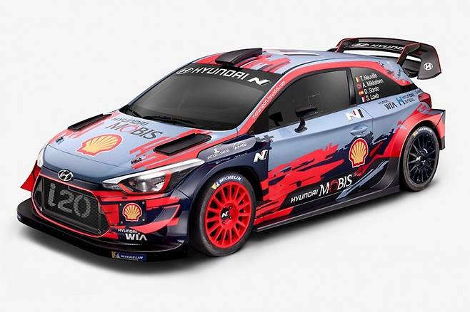 WRC 참가용 현대 i20 사진=현대자동차