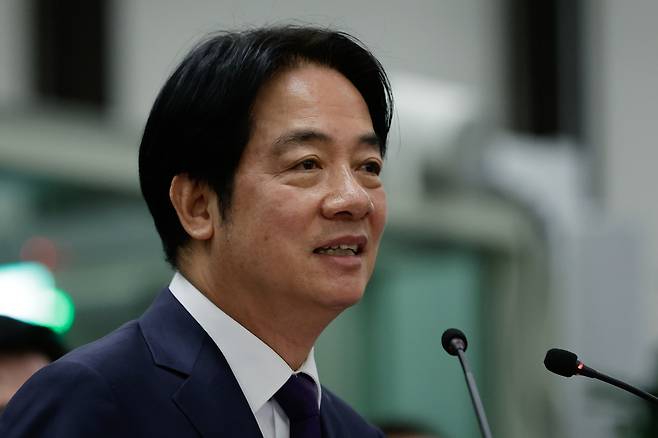 라이칭더 대만 총통이 2024년 12월 태평양 순방길에 오르고 있다. /EPA연합뉴스