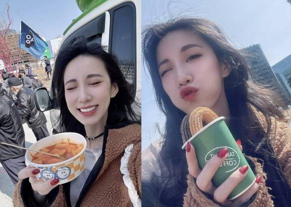 대만의 배우 겸 모델 황차오신이 최근 서울을 여행하다 광화문 광장에서 열린 윤석열 대통령 탄핵 촉구 집회를 경험한 소감과 사진을 자신의 인스타그램에 공유했다. 자료 : 황차오신 인스타그램