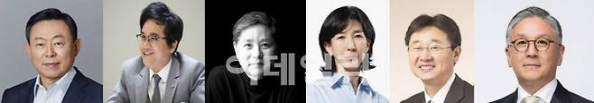 (왼쪽부터)신동빈 롯데그룹 회장, 이재현 CJ그룹 회장, 담철곤 오리온그룹 회장, 김정수 삼양그룹 부회장, 신동원 농심 회장, 함영준 오뚜기 회장