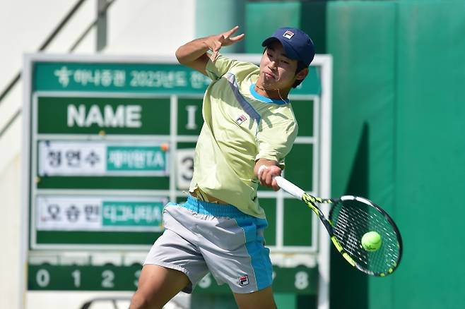 종별선수권 톱시드의 정연수(사진/황서진 기자)