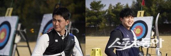 예천군청 김제덕(왼쪽)선수와 장지호 선수가 양궁국가대표로 선발돼 최종 평가전에 나간다. 사진제공 ㅣ 예천군
