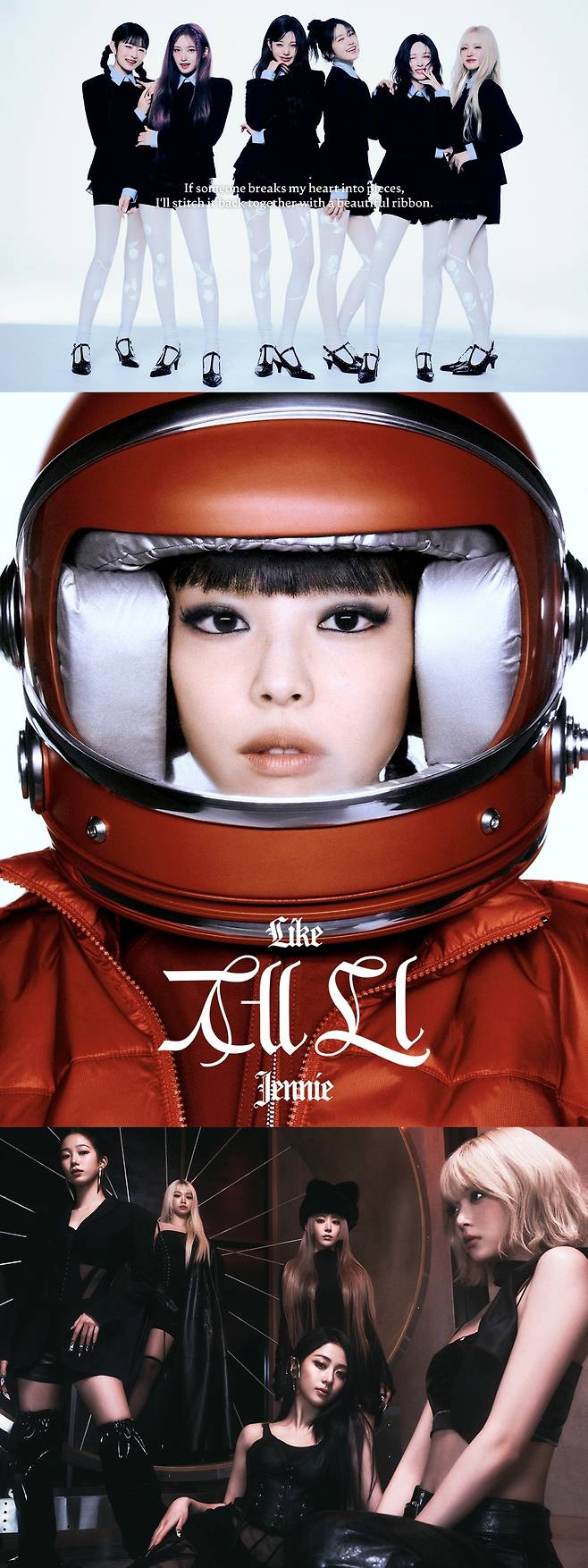 아이브, 제니, 르세라핌(위부터). 사진 제공=스타쉽엔터테인먼트, OA엔터테인먼트(ODDATELIER), 쏘스뮤직