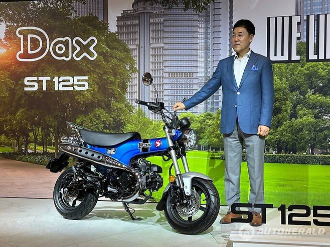 혼다코리아가 26일, 아이코닉 시리즈의 신모델 ST125를 국내 출시했다(오토헤럴드 김훈기 기자)